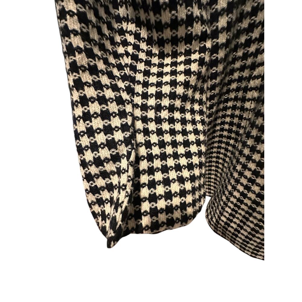 Vintage Liz Claiborne Womens Wool Houndstooth Blazer Size 12 Double Breasted - Picture 6 of 12